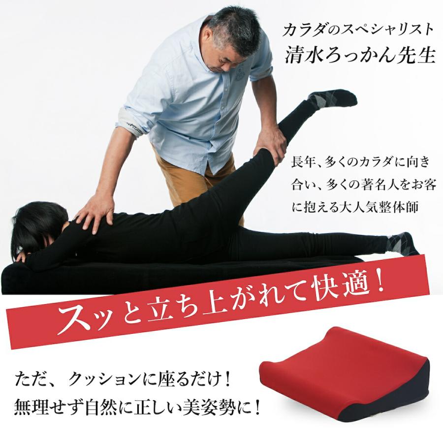 ろっかん式ストレッチクッション クッション ストレッチ 清水ろっかん