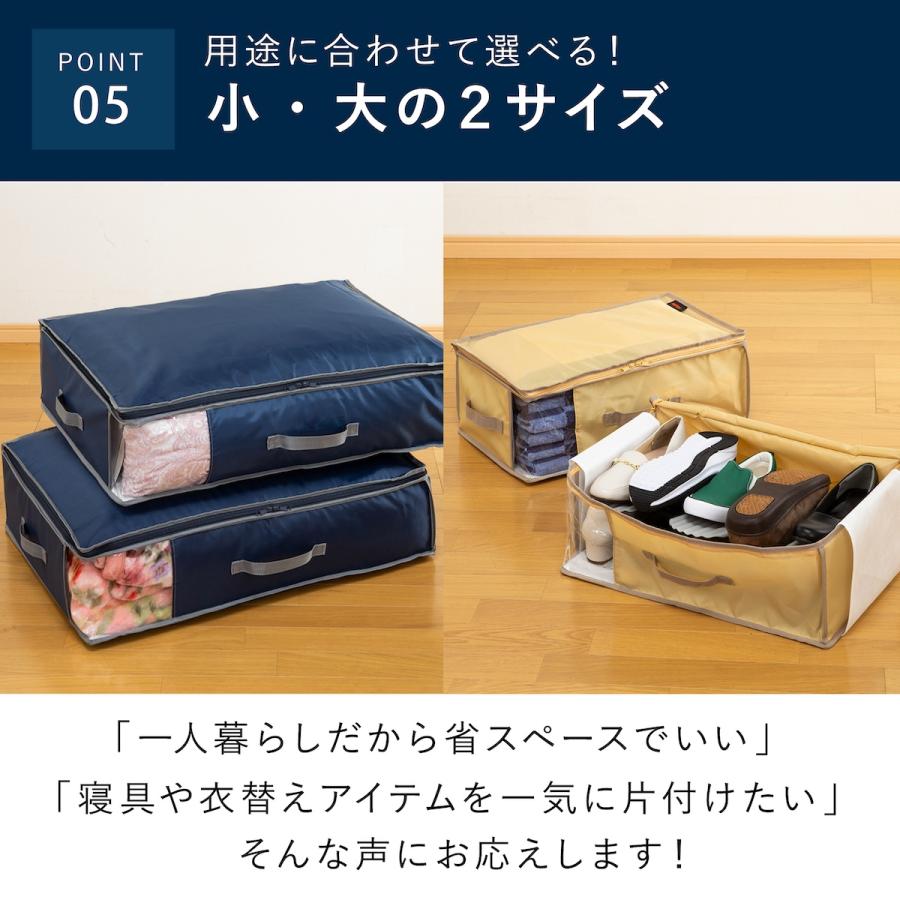 TEIJIN（テイジン） 収納ケース 布 乾っとデオケースlight 小2枚組