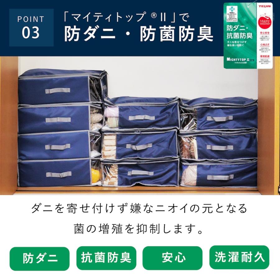 TEIJIN（テイジン） 収納ケース 布 乾っとデオケースlight 大2枚組