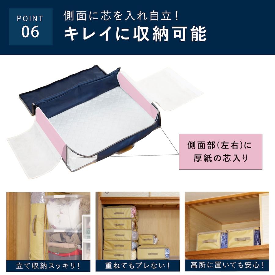 TEIJIN（テイジン） 収納ケース 布 乾っとデオケースlight 大2枚組