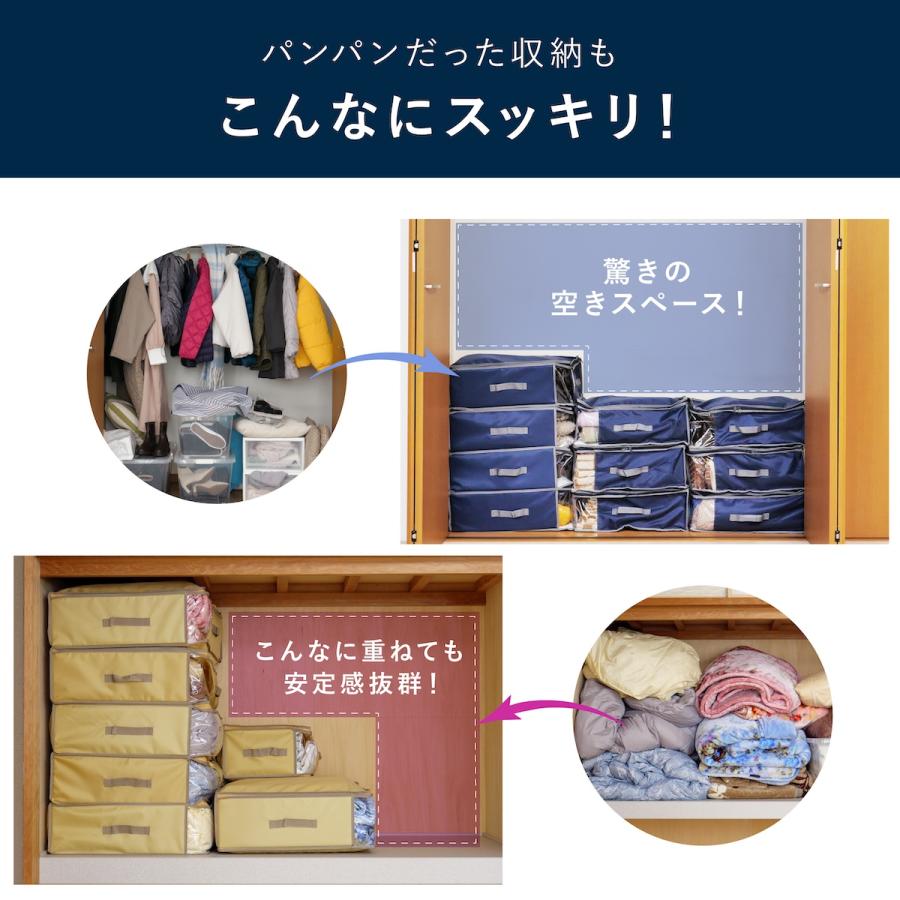 TEIJIN（テイジン） 収納ケース 布 乾っとデオケースlight 大2枚組