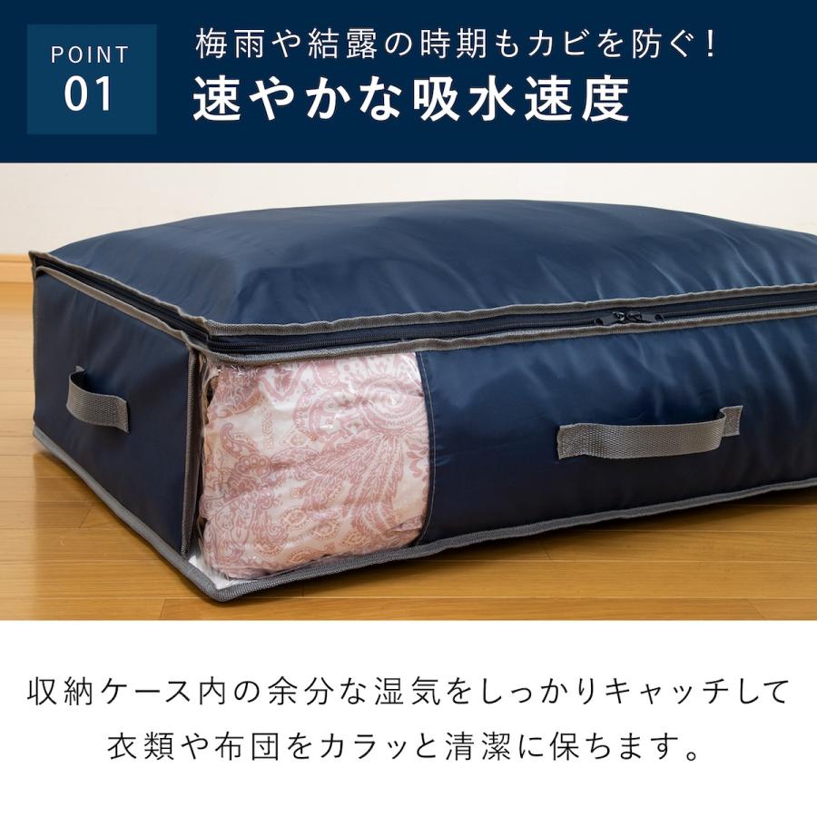 TEIJIN（テイジン） 収納ケース 布 乾っとデオケースlight 大2枚組