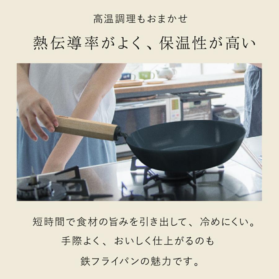 元気じゃない日のフライパン ih対応 ガス火対応 26cm 鉄フライパン