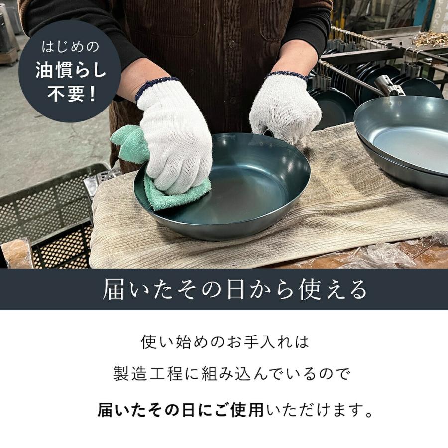 元気じゃない日のフライパン ih対応 ガス火対応 26cm 鉄フライパン