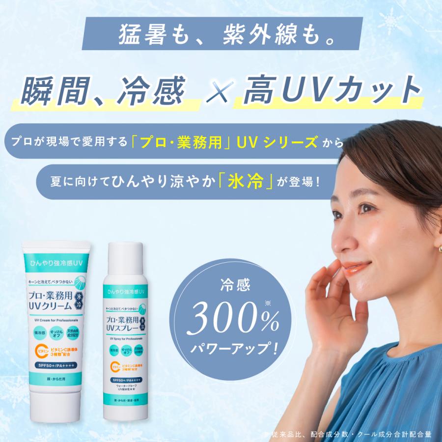 YA‐MAN（ヤーマン） 日焼け止め スプレー 2個 プロ業務用 UVスプレー氷