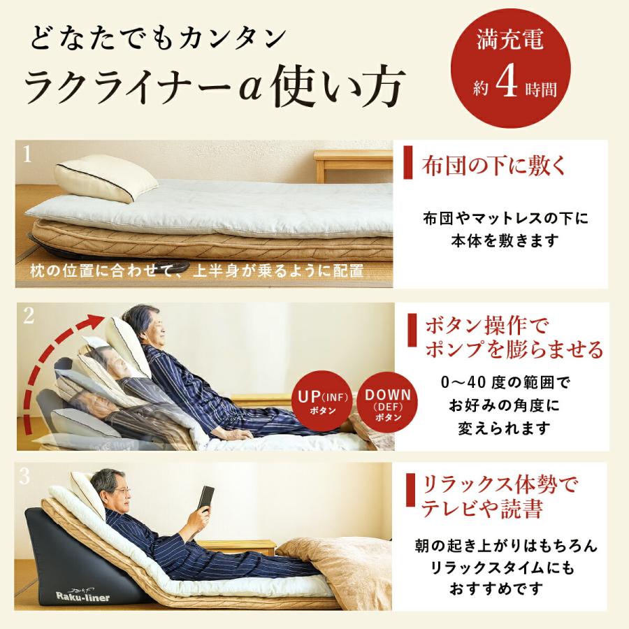 エアーリクライニングベット ラクライナーα 電動ベッド 介護ベッド