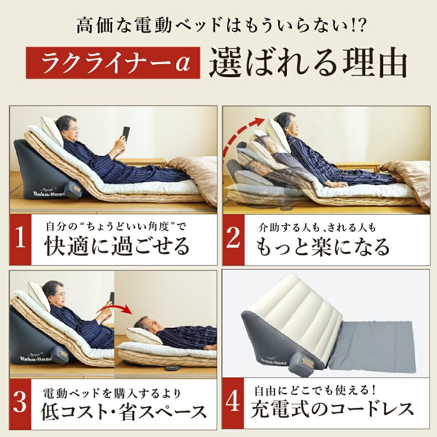 エアーリクライニングベット ラクライナーα 電動ベッド 介護ベッド