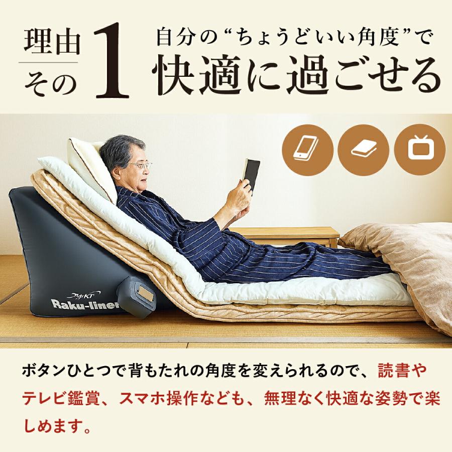 エアーリクライニングベット ラクライナーα 電動ベッド 介護ベッド