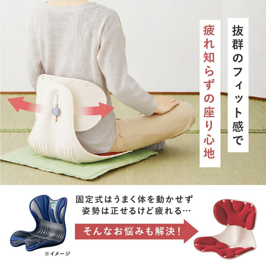 メイダイ 腰にピタッと美姿勢チェア 姿勢矯正 椅子 6段階高さ調整 骨盤