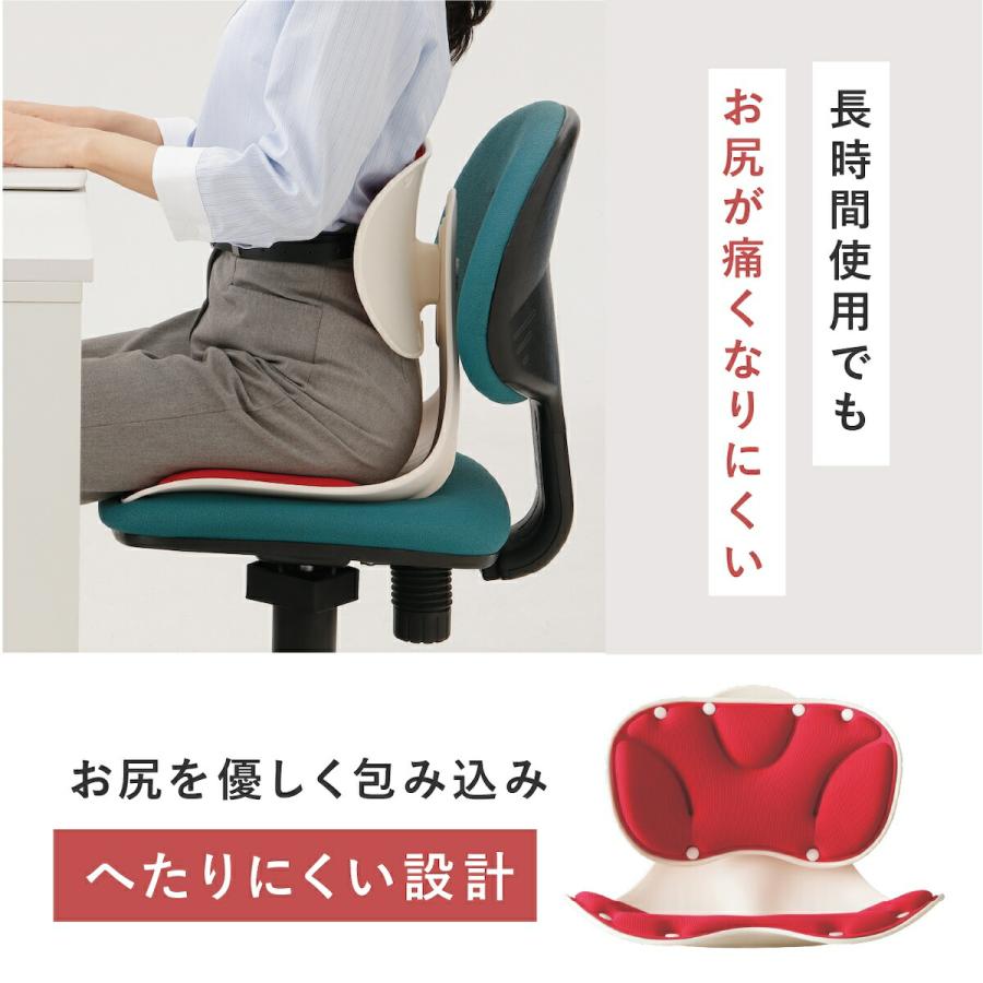 メイダイ 腰にピタッと美姿勢チェア 姿勢矯正 椅子 6段階高さ調整 骨盤