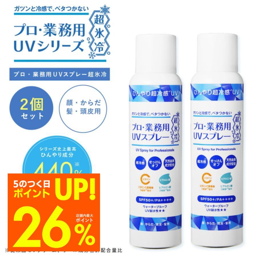 YA‐MAN（ヤーマン） 日焼け止め プロ業務用 UVスプレー超氷冷 2個 90g