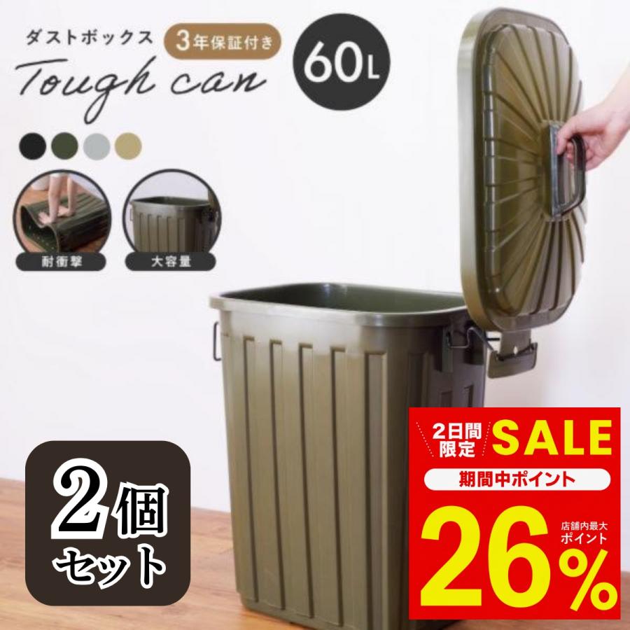familiar ダストボックス 2個セット 東谷 ゴミ箱 分別 屋外 60l 2個 ごみ箱 ダストボックス 蓋付きゴミ箱