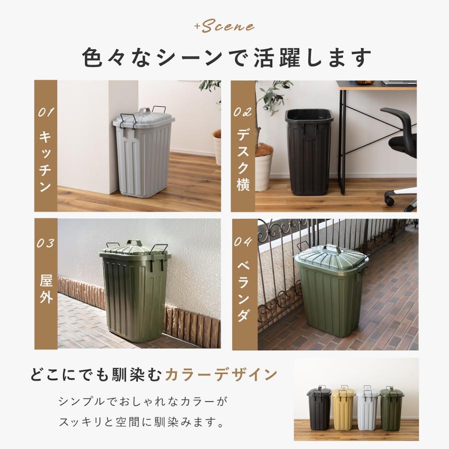 東谷 ゴミ箱 分別 屋外 60l 2個 ごみ箱 ダストボックス 蓋付きゴミ箱