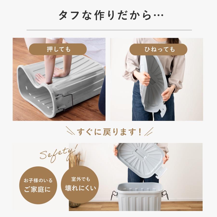 東谷 ゴミ箱 分別 屋外 60l 2個 ごみ箱 ダストボックス 蓋付きゴミ箱