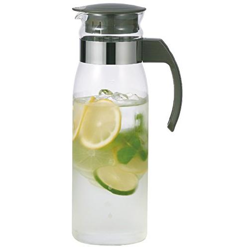 HARIO(ハリオ) 冷蔵庫 ポット スリム N チャコールグレー 1400ml 日本製 プレゼント ギフト 贈り物 RPLN-14-CGR | 