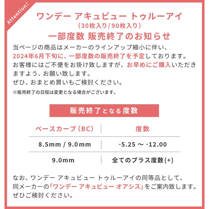 コンタクトレンズ 1DAY ワンデーアキュビュートゥルーアイ90枚×6箱 送料無料 1日使い捨て / 1day｜atcontact｜02