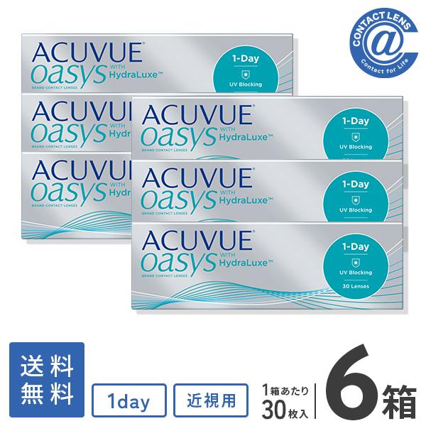 コンタクトレンズ 1DAY ワンデーアキュビューオアシス30枚×6箱 送料無料 1日使い捨て / 1day | ACUVUE