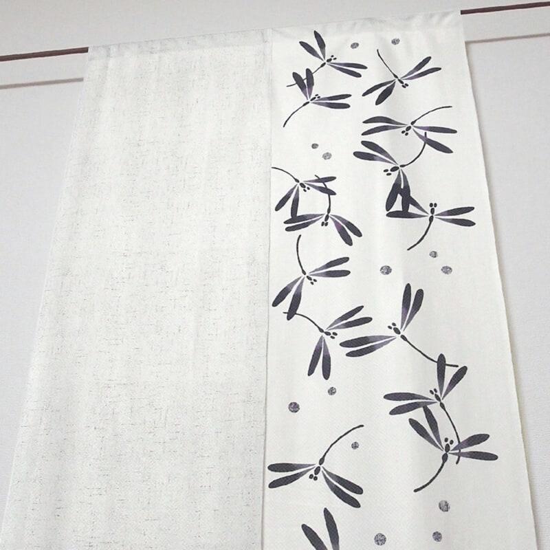 のれん 防炎 和風 とんぼ モダン ナチュラル タペストリー 85×150cm 防