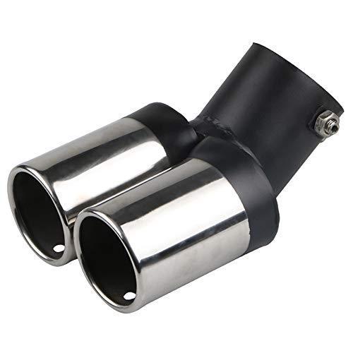 Takusi 車用 汎用 2本出し マフラー カッター オーバル 38mmf 53mmfに対応 ステンレス製 下向き 排気管 軽自動車 乗用車 外装パ S 2101 At Design 通販 Yahoo ショッピング