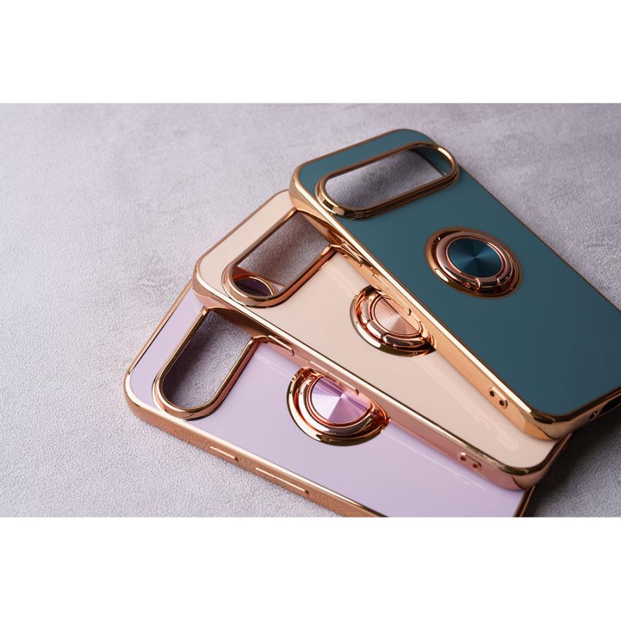 Google Pixel 9 9pro 8a 7a ケース TPU 耐衝撃 リング付き 大人 かわいい おしゃれ グーグル ピクセル カバー リング スマホケース | エンパイア | 05