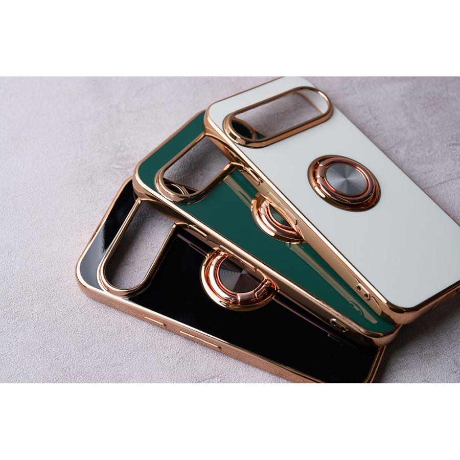 Google Pixel 9 9pro 8a 7a ケース TPU 耐衝撃 リング付き 大人 かわいい おしゃれ グーグル ピクセル カバー リング スマホケース | エンパイア | 06