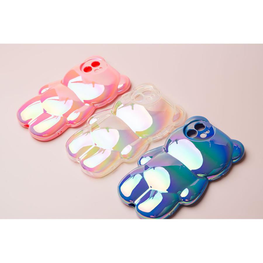 くま クマ 推し活 iPhone16 iPhone15 ケース クリア iPhone14 ケース iPhone13 ケース クリアケース iPhone12 ケース 透明 薄型 韓国 かわいい 人気 熊 ベアー | エンパイア | 03