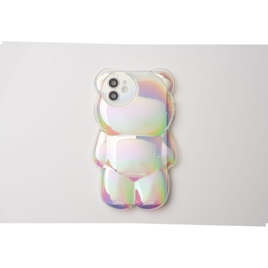 くま クマ 推し活 iPhone16 iPhone15 ケース クリア iPhone14 ケース iPhone13 ケース クリアケース iPhone12 ケース 透明 薄型 韓国 かわいい 人気 熊 ベアー | エンパイア | 06