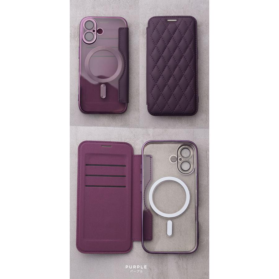 背面クリア Magsafe対応 iPhone16 16e ケース 手帳型 透明 かわいい クリア iPhone15 14 13 12 11 pro アイフォン ケース カバー シンプル 大人 メンズ レディー | エンパイア | 15