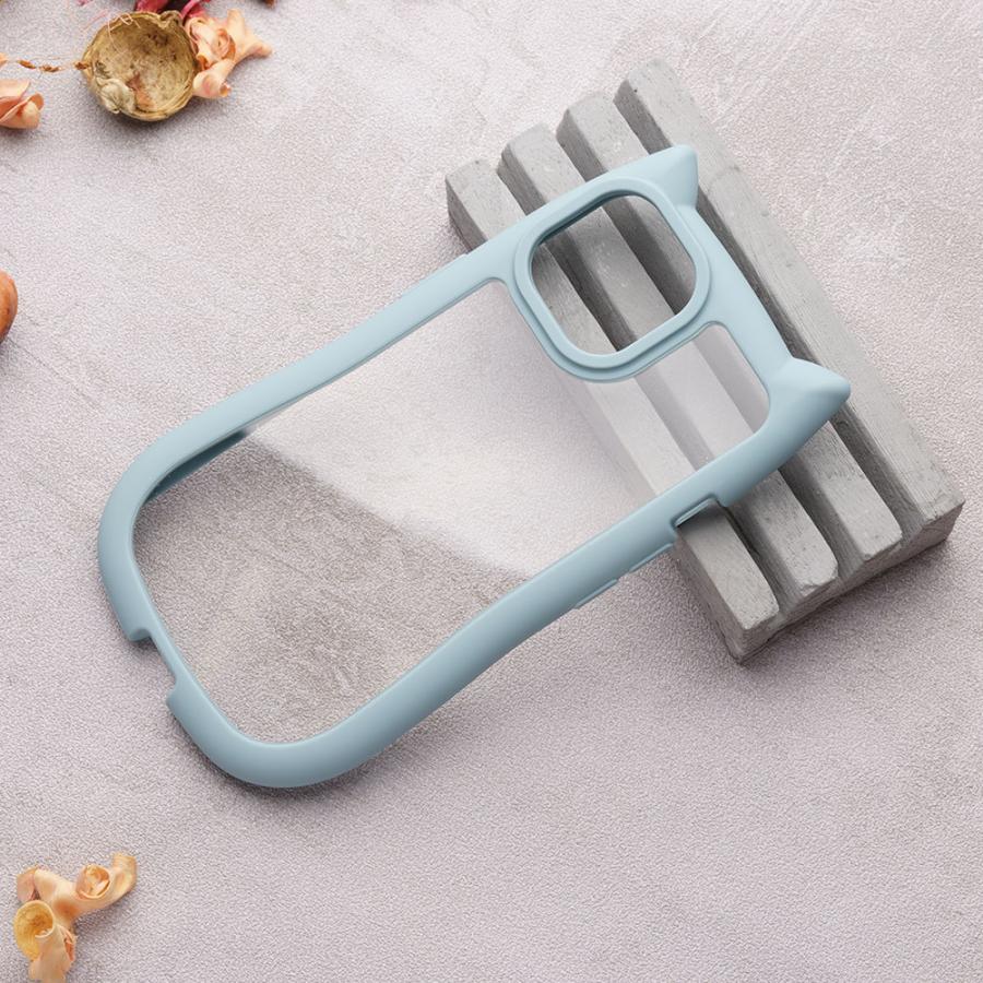 猫耳 ネコ ミミ 推し活 iPhone16 ケース 16e 15 14 13 12 11 クリアケース pro promax plus ケース 透明 薄型 韓国 かわいい オシャレ 人気 猫 キャット 耳 | エンパイア | 04