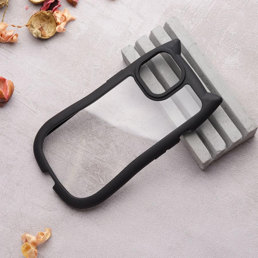 猫耳 ネコ ミミ 推し活 iPhone16 ケース 16e 15 14 13 12 11 クリアケース pro promax plus ケース 透明 薄型 韓国 かわいい オシャレ 人気 猫 キャット 耳 | エンパイア | 05