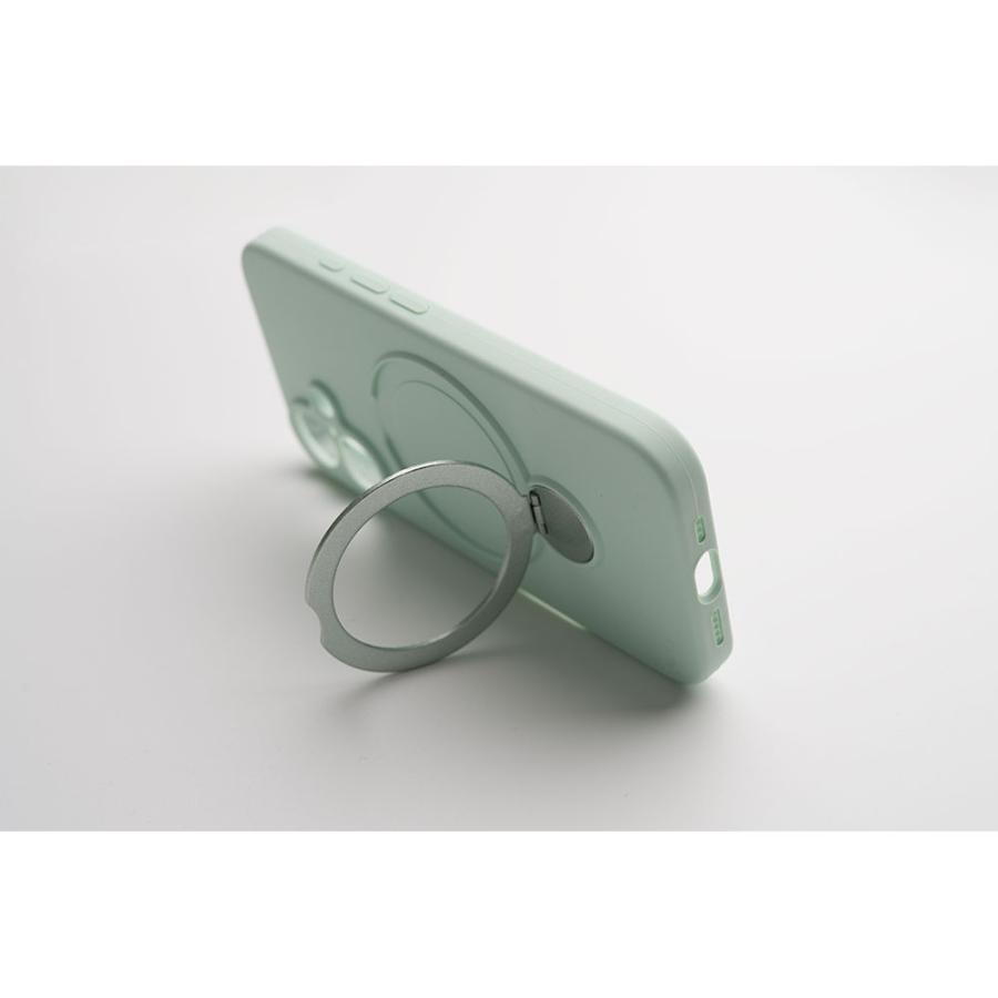 【新商品】iPhone16 ケース MagSafe 360度回転 スタンド リング シリコン 大人 かわいい おしゃれ カバー スマホケース empire | エンパイア | 06