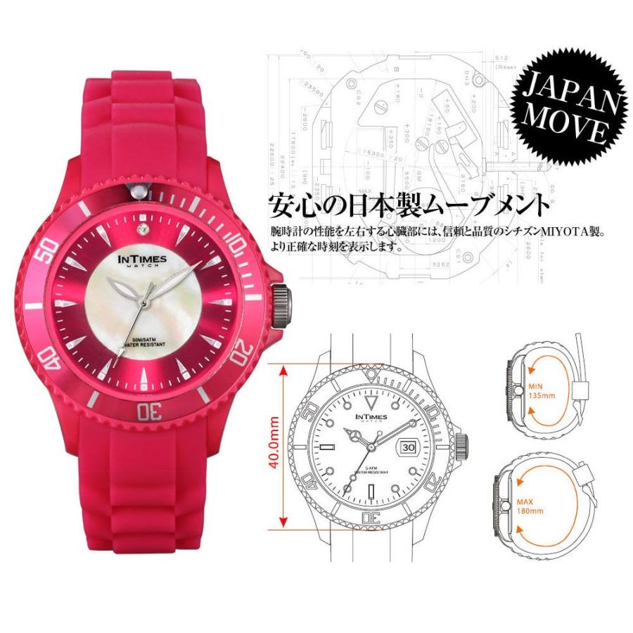 In Times インタイムス 腕時計 スワロフスキー シェル文字盤 軽量 防水 かわいい パッケージ 40mm シリコン レディース アナログ アウトドア 送料無料 It042 It042 Atdigiplus 通販 Yahoo ショッピング