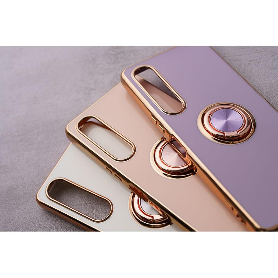Xperia ケース 1VI 10VI 10V 5V 1V Xperiaケース TPU 耐衝撃 リング付き 大人 かわいい おしゃれ エクスペリア ケース カバー リング スマホケース | エンパイア | 06