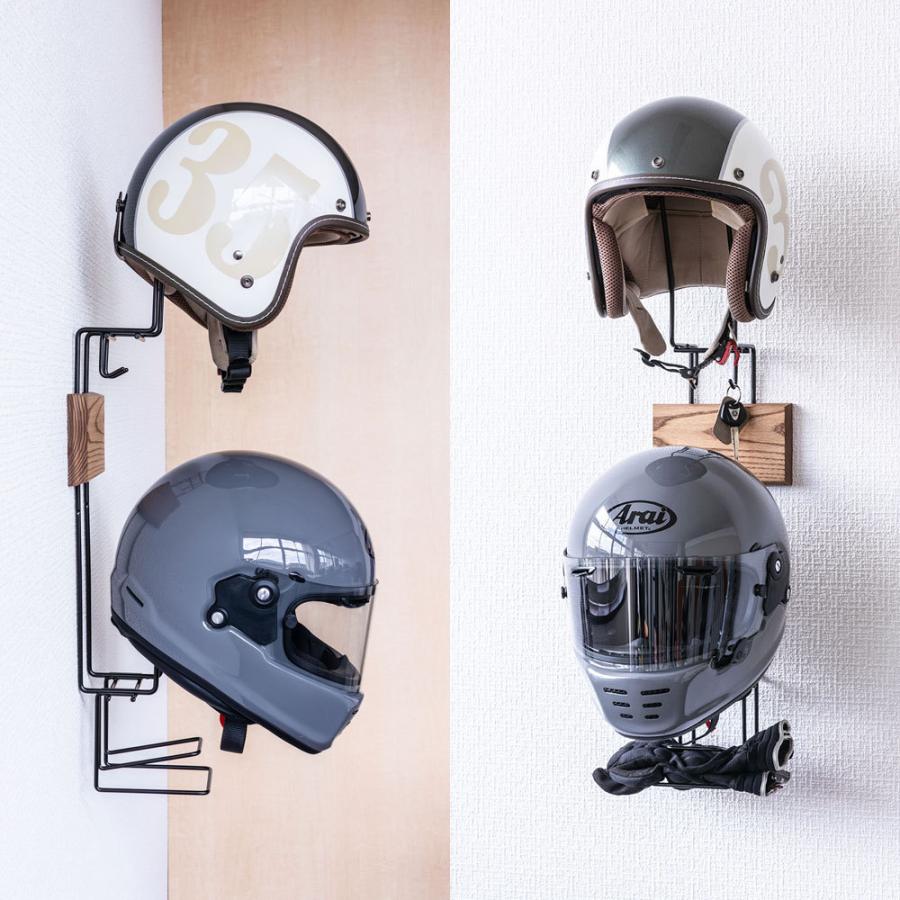 ヘルメットホルダー　ヘルメットフック　バイクヘルメット　アメリカン　シーシーバー Amazon.co.jp: JIAHER ヘルメットラック バイク用ヘルメット