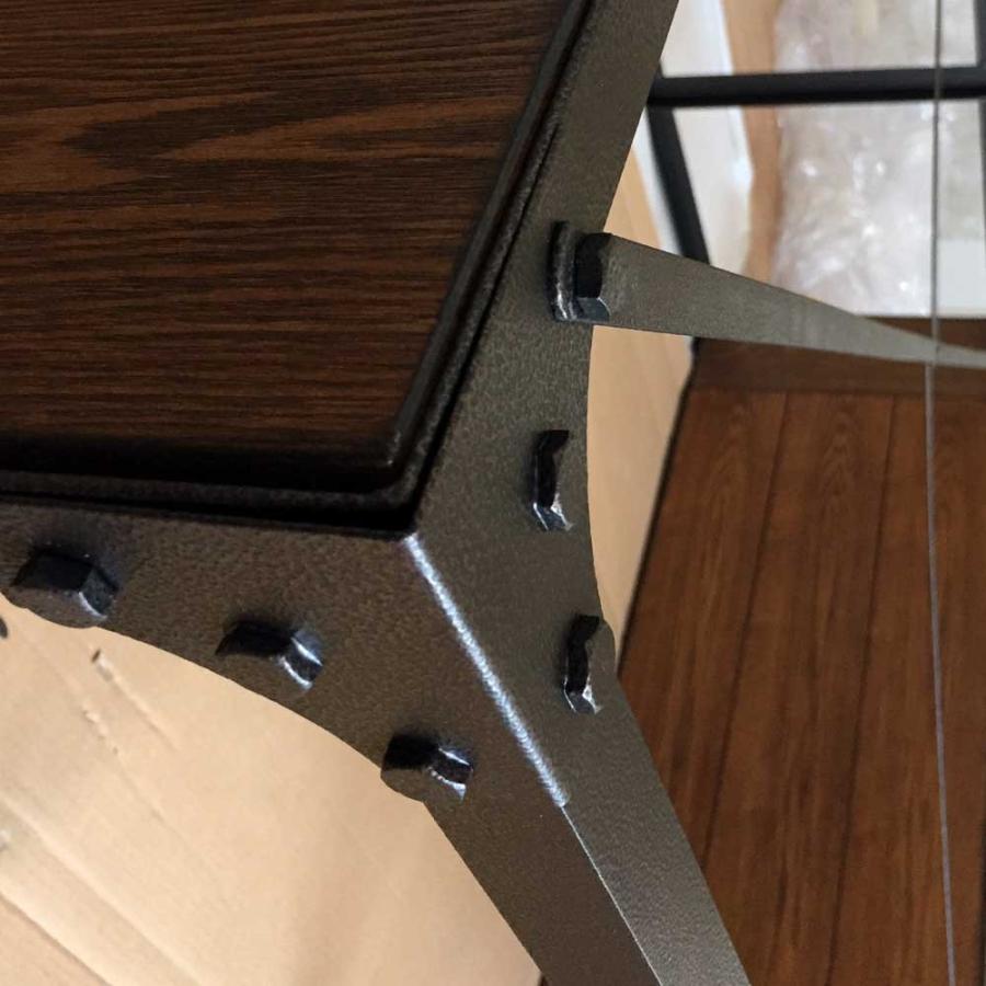 シェルフ ラック オープンラック 収納棚 ディスプレイ棚 什器 ヴィンテージラック ３段 幅120cm アンティーク調 木製 スチールの画像