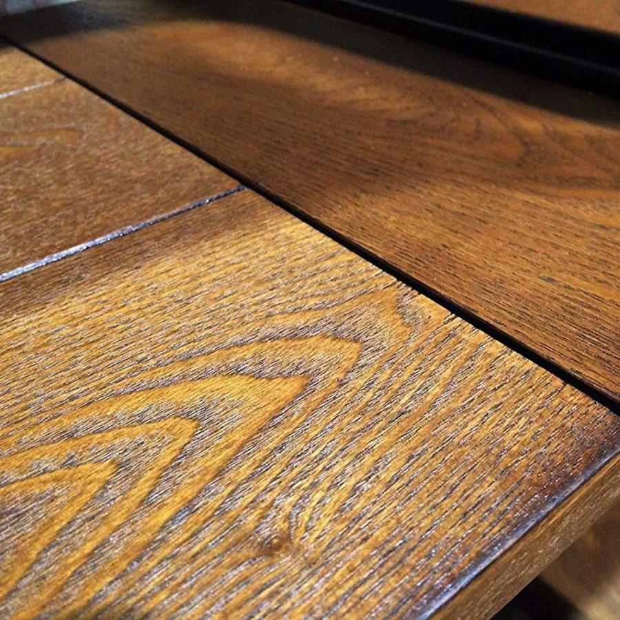 シェルフ ラック オープンラック 収納棚 ディスプレイ棚 什器 ヴィンテージラック ３段 幅120cm アンティーク調 木製 スチールの画像