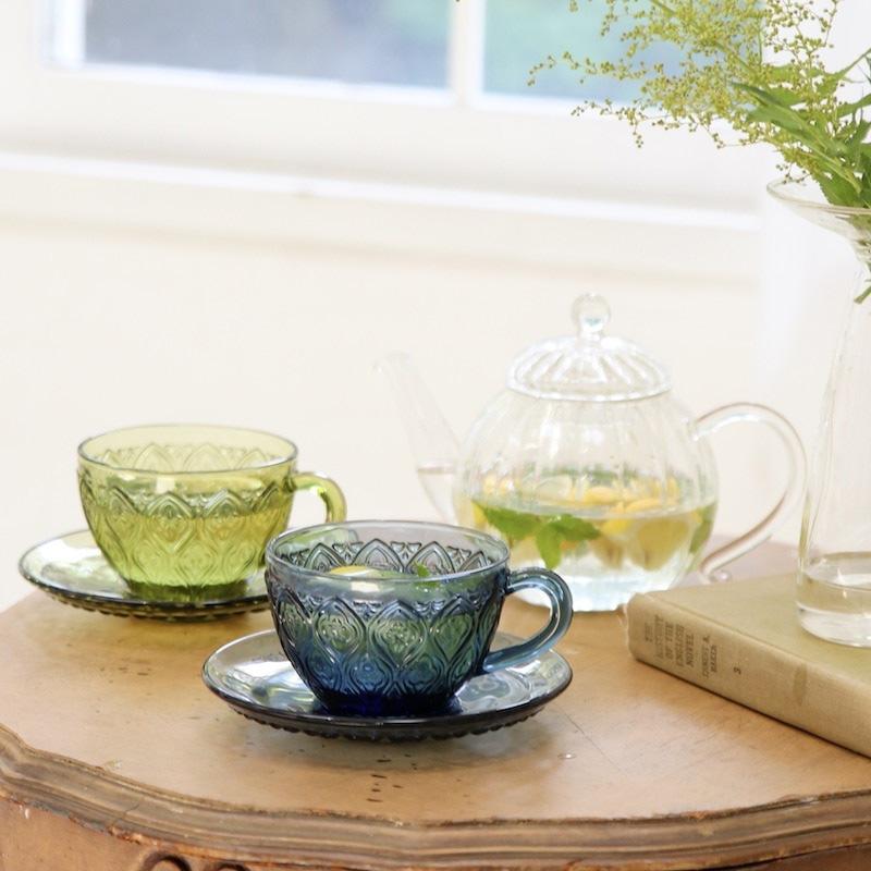 DULTON コーヒーカップ ティーカップ ソーサーセット ガラス DULTON コーヒーカップ ティーカップ ソーサーセット ガラス