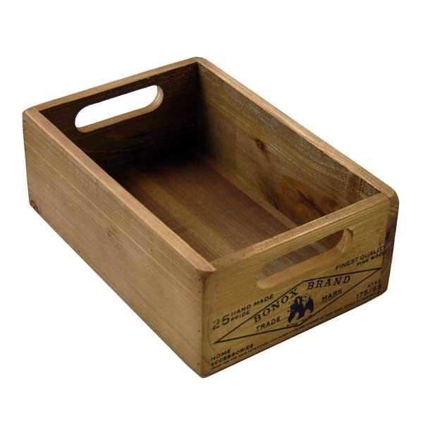 木製 収納 ボックス 小物入れ スタッキング ダルトン ウッデン ストッカー ボックス アンティークフィニッシュ｜atease