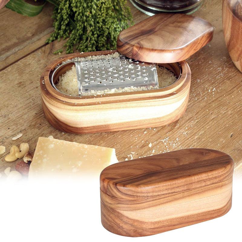 チーズ グレーター おろし器 保存容器 ダルトン アカシア ウッド チーズグレーター ウィズ リッド Dl K 0158 アットイーズ 通販 Yahoo ショッピング