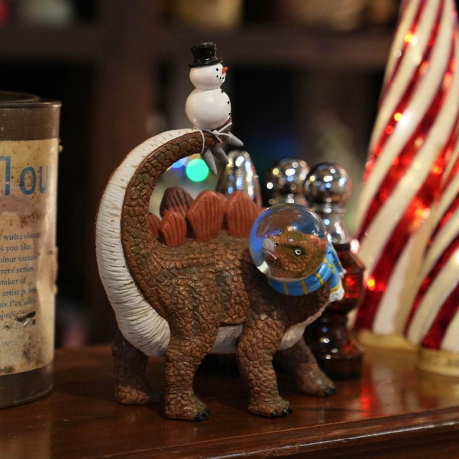 ダルトン(Dulton) スノードーム クリスマス 恐竜 ダイナグローブ ステゴ DULTON（ダルトン） スノードーム スノーグローブ クリスマス ダイナ