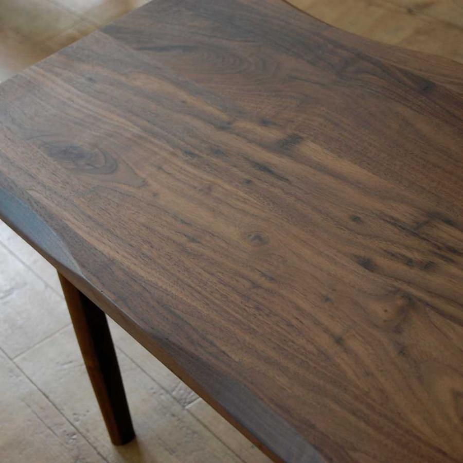 ベンチ ダイニングベンチ 160cm 天然木 ウォールナット無垢材 一枚板風 Nordic ノルディック |  | 02