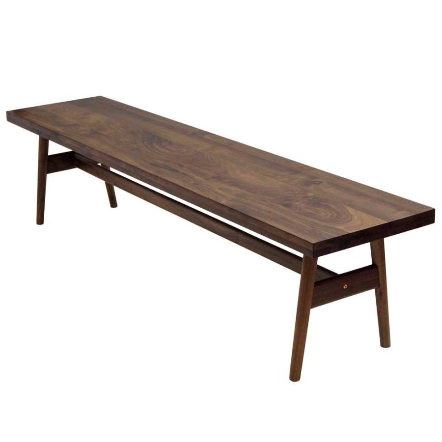 ベンチ ダイニングベンチ 180cm 天然木 ウォールナット無垢材 ストレートタイプ Nordic 2 ノルディック |  | 01