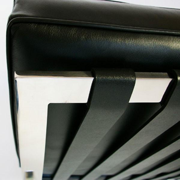 【早い者勝ち】 バルセロナチェア ミース・ファン・デル・ローエ 本革張り デラックスレザー 厚革 ブラック シンプルモダン バウハウス ラウンジチェア 【TMF1466911808】(51266円)