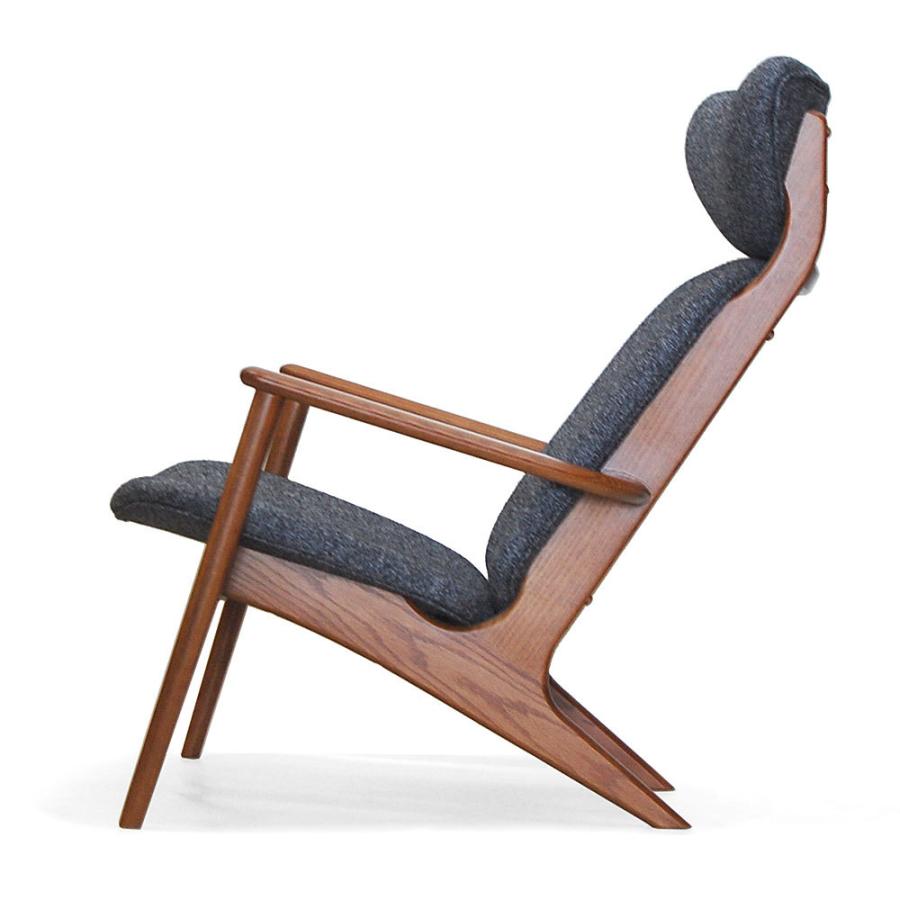 イージーチェア 椅子 スツール 座椅子 パーソナルチェア パーソナルチェア POPOLU オーク材 ハイバック 北欧モダン HK POPOLU