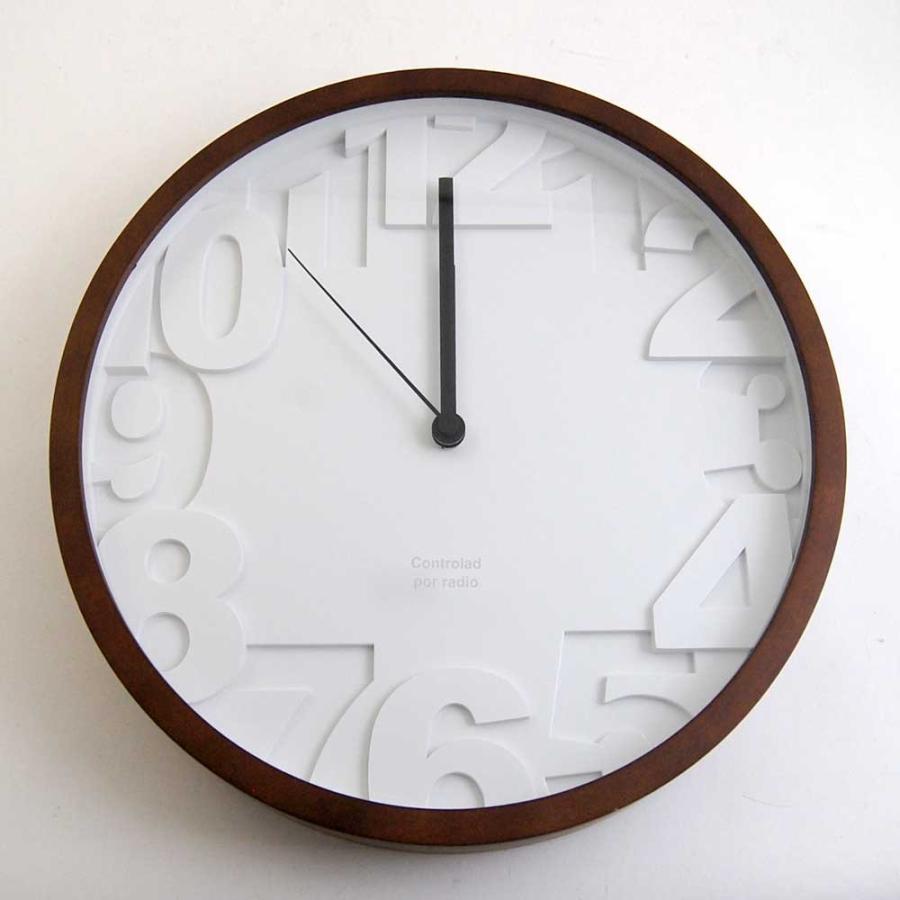 壁掛け時計 ウォールクロック Matiz 電波時計タイプ 木製 ウォールナット 北欧 モダン シンプル If Cl6861 アットイーズ 通販 Yahoo ショッピング