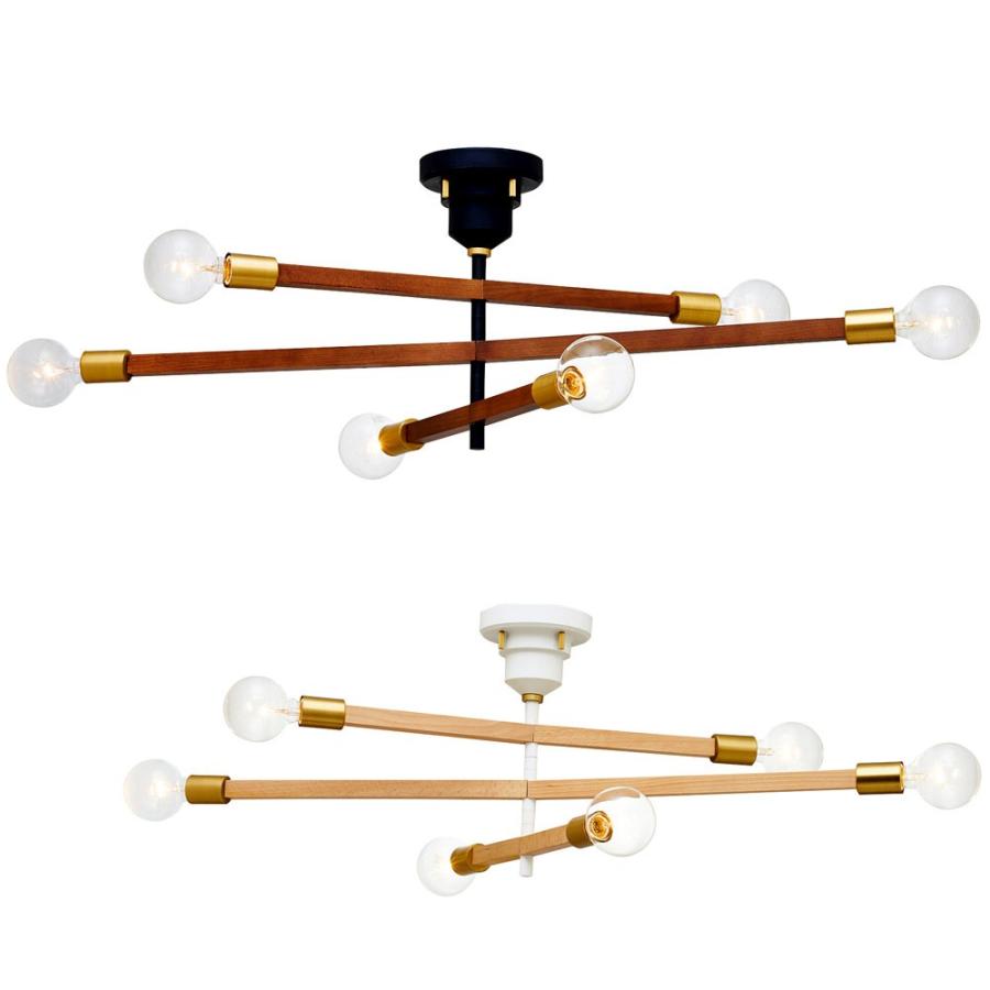 天井照明 シーリングライト Astre -baum- クリアボール球付タイプ 可動アーム 壁スイッチタイプ 北欧 モダン シンプル LED電球対応