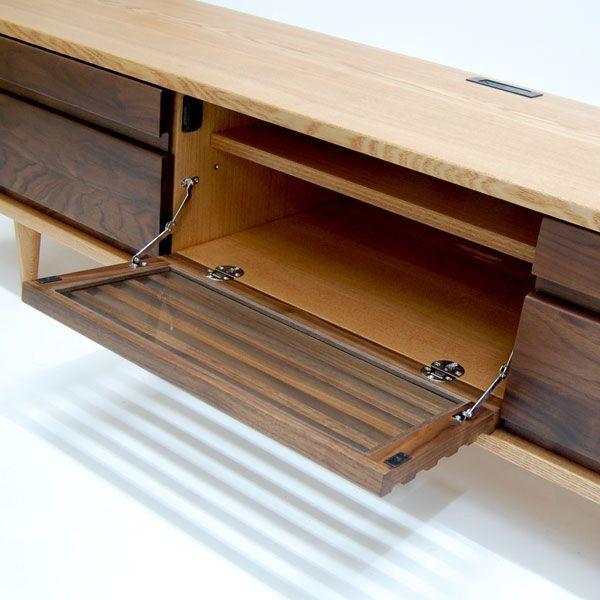 久和屋 テレビ台 TVボード AVボード タモ無垢材 200 テレビボード ハイ