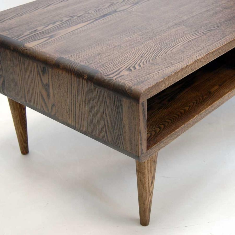 センターテーブル ローテーブル タモ無垢材 110 リビングテーブル