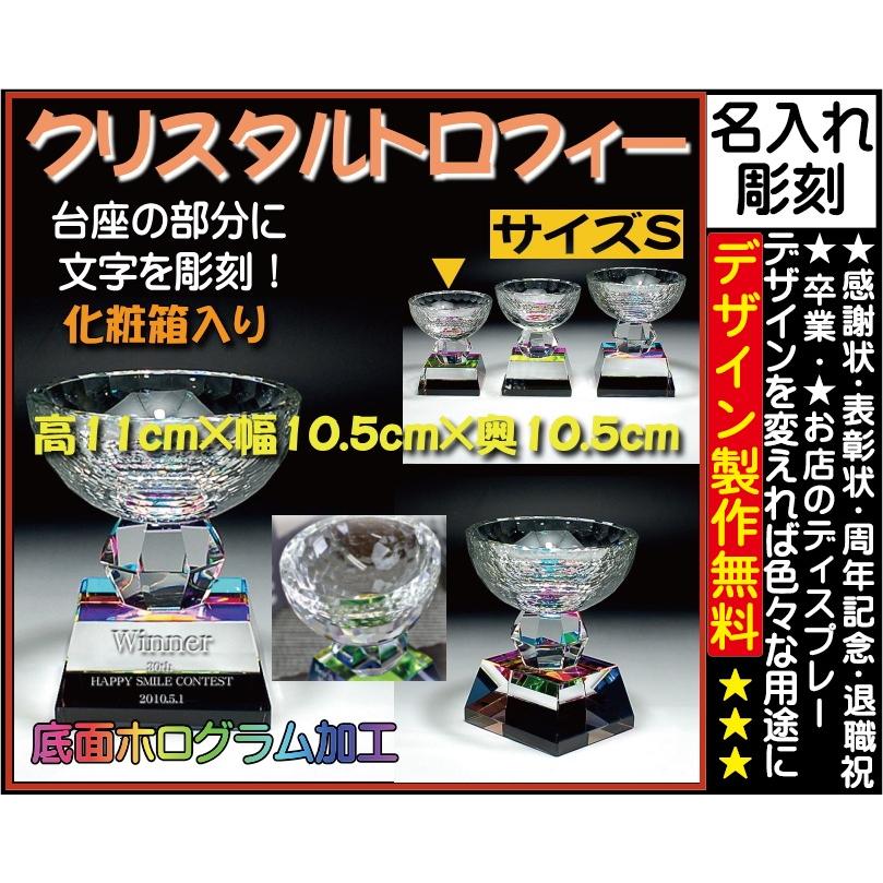 ≪賞 水晶 ≫ cr-6s（小）【楽ギフ_名入れ】【名入れ無料】【名入れ不死化品】 記念品-その他記念品-スポーツ