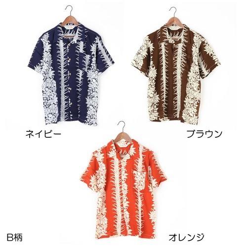 メンズ アロハ シャツ レーヨン ヤシの葉 モンステラ M L LLサイズ 100